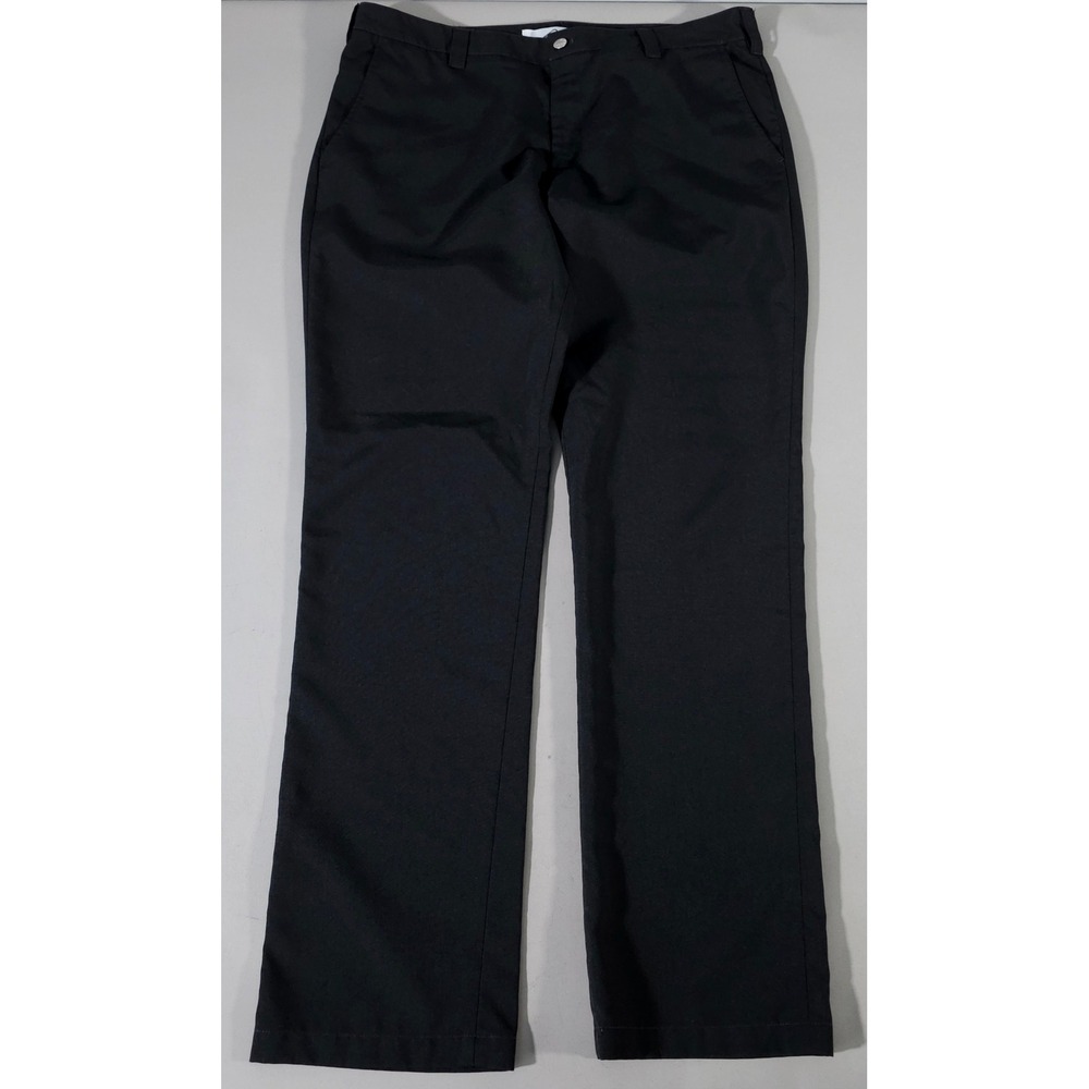 Bluffworks Relaxed Fit Chinos Mens 36x36 Black Straight Leg Travel Pants